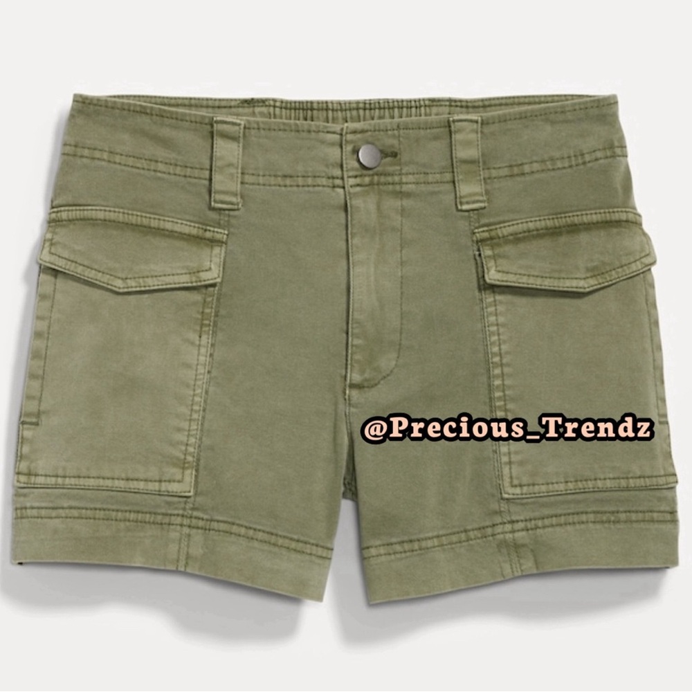 3️⃣2️⃣ Old Navy Green Mid-Rise Cargo Shorts 3.5 Inch inseam Plus Size XXL
